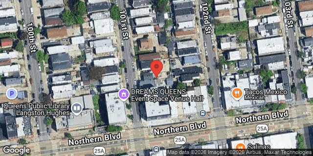 Aerial map of 32-47 101 STREET, Queens