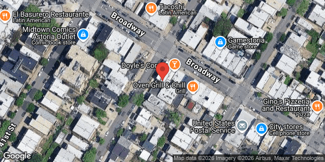 Aerial map of 42-02 BROADWAY, Queens