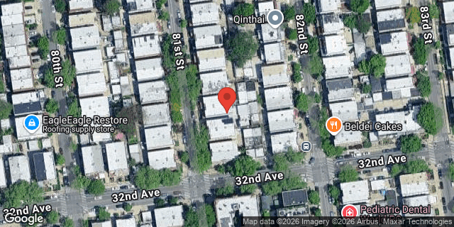 Aerial map of 31-39 81 STREET, Queens