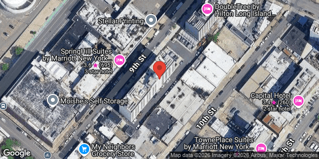 Aerial map of 38-37 9 STREET, Queens