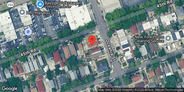 Aerial map of 45-30 OCEANIA STREET, Queens