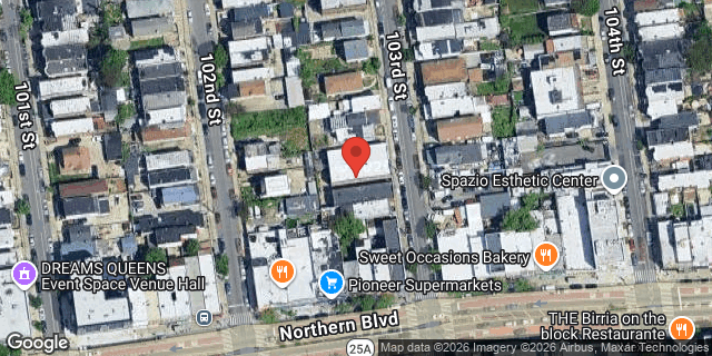 Aerial map of 32-46 103 STREET, Queens