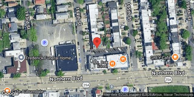 Aerial map of 42-47 194 STREET, Queens
