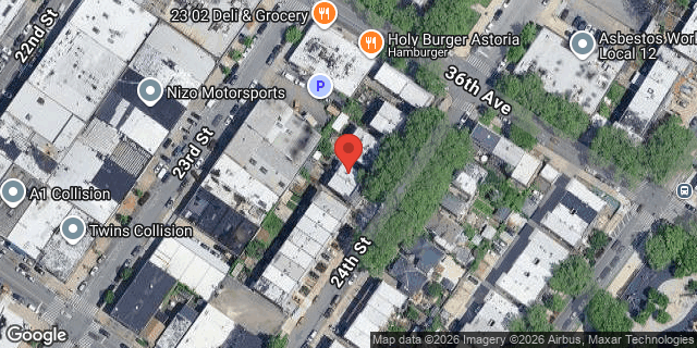 Aerial map of 36-16 24 STREET, Queens