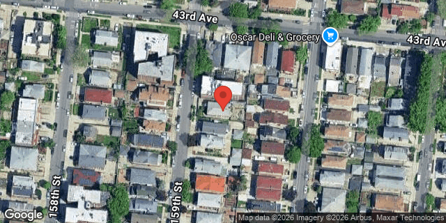 Aerial map of 43-15 159 STREET, Queens