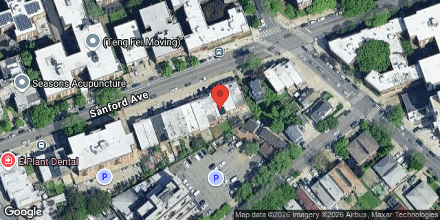 Aerial map of 143-54 SANFORD AVENUE, Queens