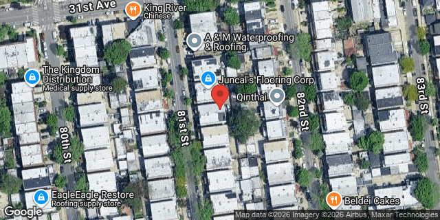 Aerial map of 31-23 81 STREET, Queens