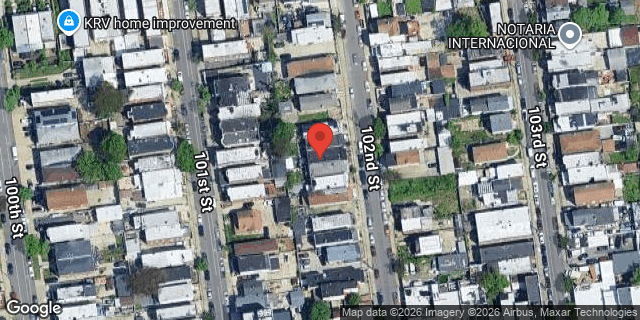 Aerial map of 32-30 102 STREET, Queens
