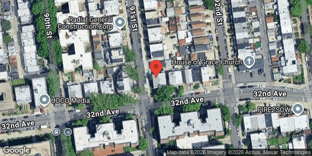 Aerial map of 91-01 32 AVENUE, Queens