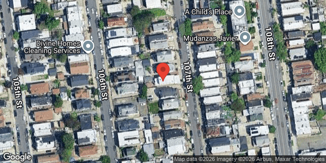 Aerial map of 32-36 107 STREET, Queens