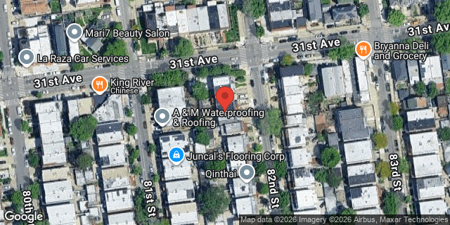 Aerial map of 31-08 82 STREET, Queens