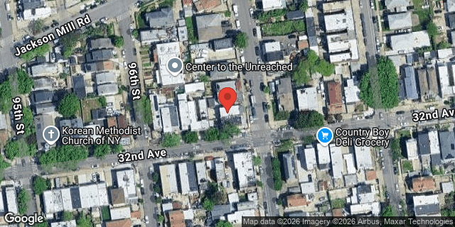 Aerial map of 31-58 97 STREET, Queens