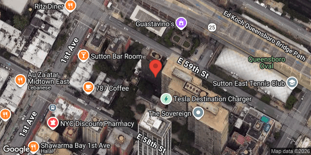 Aerial map of 418 EAST 59 STREET, Manhattan