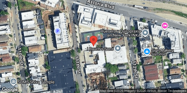 Aerial map of 32-25 111 STREET, Queens