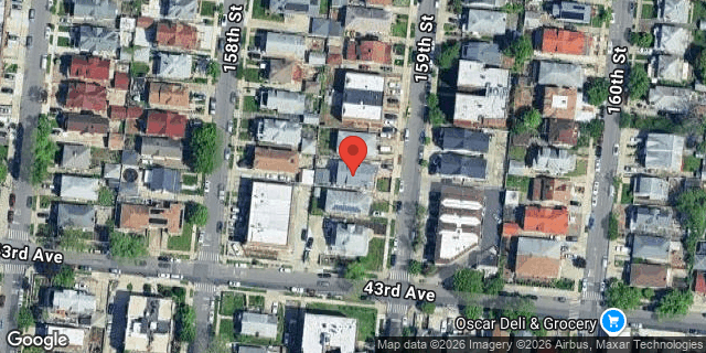 Aerial map of 42-46 159 STREET, Queens