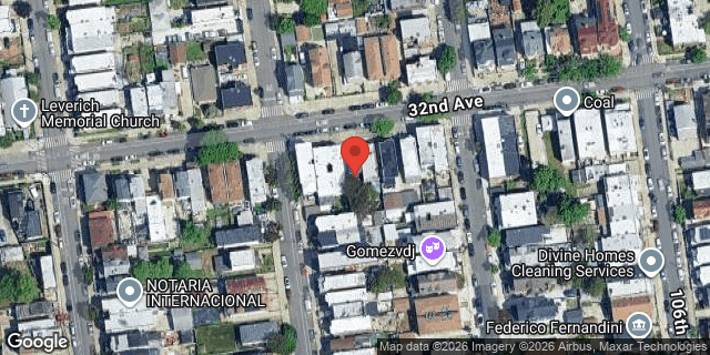 Aerial map of 104-08 32 AVENUE, Queens