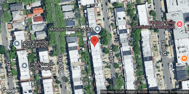 Aerial map of 30-30 74 STREET, Queens