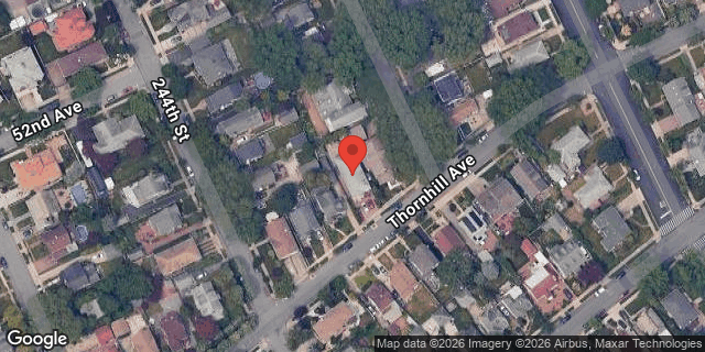 Aerial map of 244-15 THORNHILL AVENUE, Queens