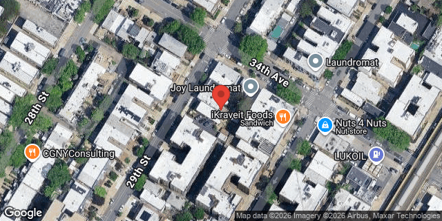 Aerial map of 34-09 29 STREET, Queens