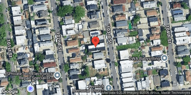 Aerial map of 31-42 103 STREET, Queens