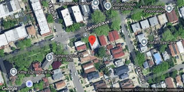 Aerial map of 149-10 SANFORD AVENUE, Queens