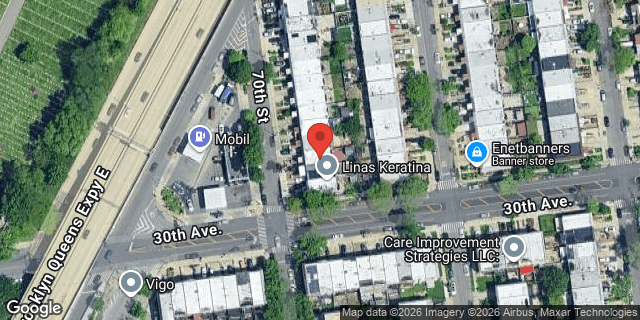 Aerial map of 25-57 70 STREET, Queens