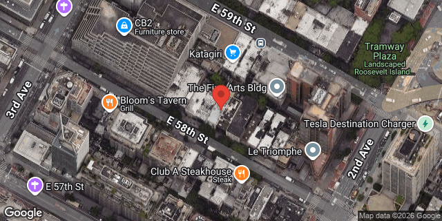 Aerial map of 225 EAST 58 STREET, Manhattan