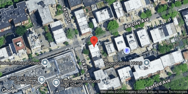 Aerial map of 41-33 147 STREET, Queens