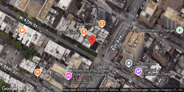 Aerial map of 771 8 AVENUE, Manhattan