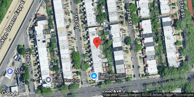 Aerial map of 25-39 71 STREET, Queens