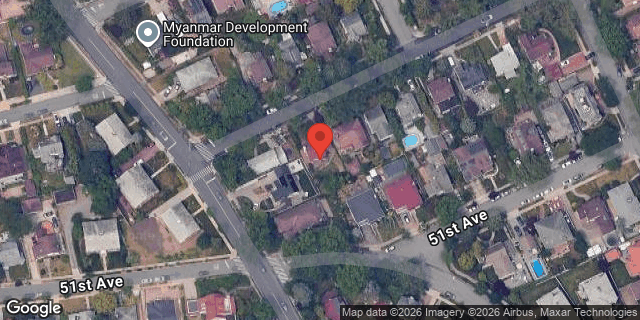 Aerial map of 242-18 VAN ZANDT AVENUE, Queens