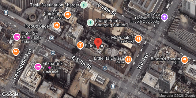 Aerial map of 153 EAST 57 STREET, Manhattan