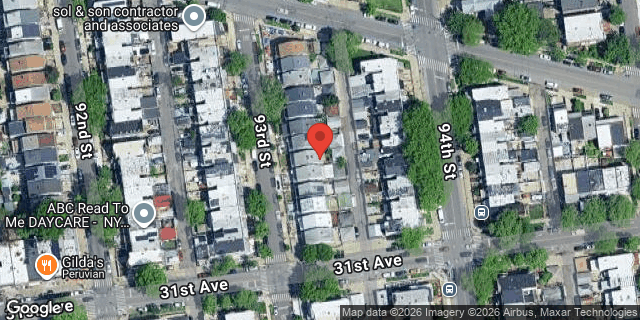 Aerial map of 30-21 93 STREET, Queens