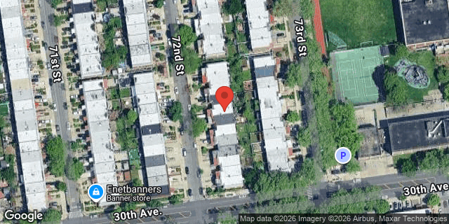 Aerial map of 25-41 72 STREET, Queens