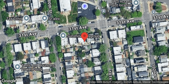 Aerial map of 100-16 31 AVENUE, Queens