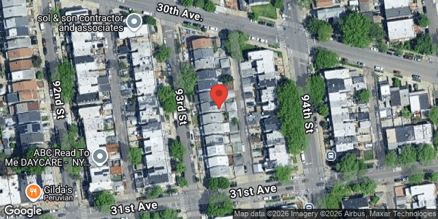 Aerial map of 30-17 93 STREET, Queens