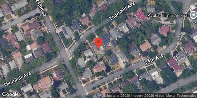 Aerial map of 248-14 THORNHILL AVENUE, Queens