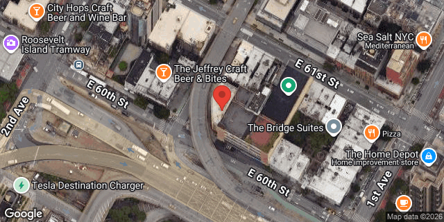 Aerial map of 321 EAST 60 STREET, Manhattan