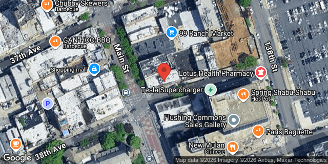 Aerial map of 37-29 MAIN STREET, Queens