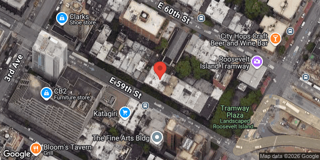 Aerial map of 227 EAST 59 STREET, Manhattan