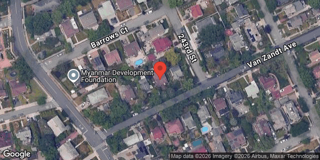 Aerial map of 242-23 VAN ZANDT AVENUE, Queens