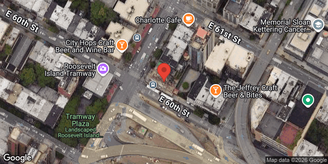 Aerial map of 1140 2 AVENUE, Manhattan