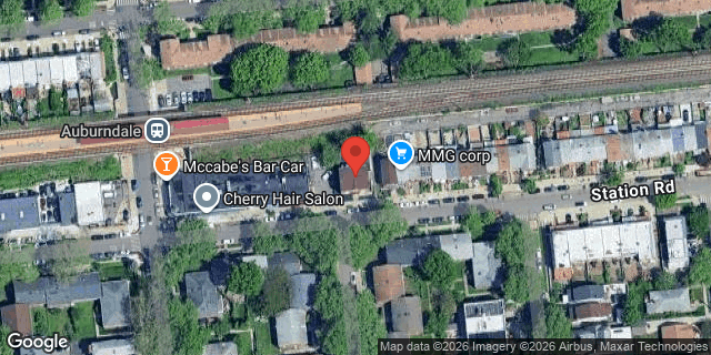 Aerial map of 192-33 STATION ROAD, Queens