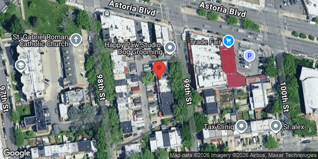 Aerial map of 27-16 99 STREET, Queens