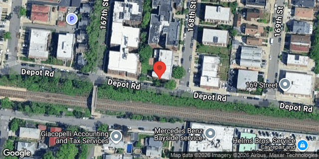 Aerial map of 36-40 168 STREET, Queens