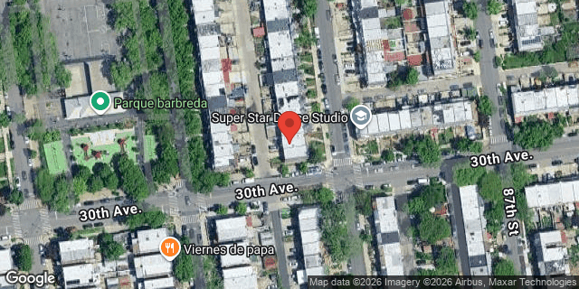 Aerial map of 25-58 86 STREET, Queens