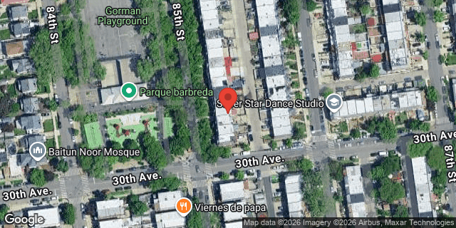 Aerial map of 25-53 85 STREET, Queens