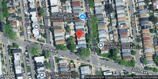 Aerial map of 26-42 92 STREET, Queens