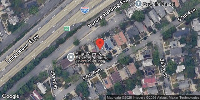 Aerial map of 251-25 57 AVENUE, Queens