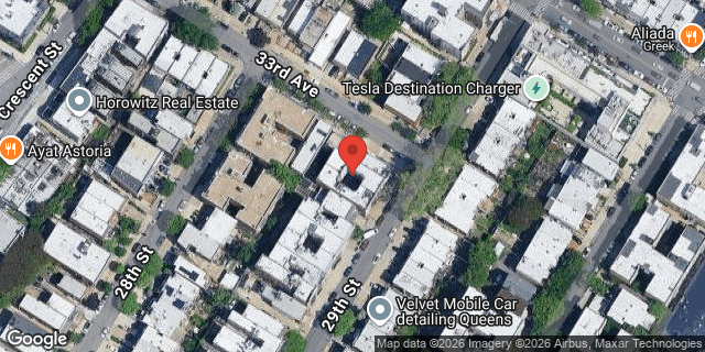 Aerial map of 33-04 29 STREET, Queens